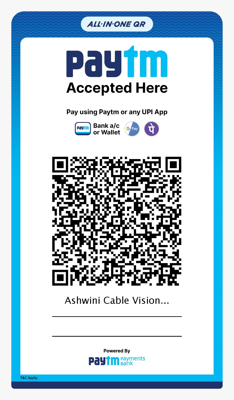 Ashwini Cable Vision payment QR code